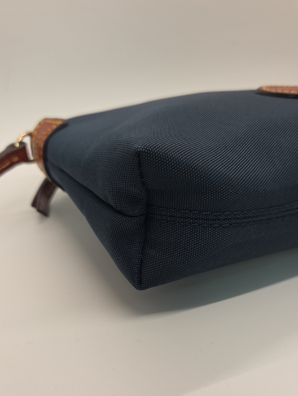 Dooney & Bourke Nylon Navy Leather Crossbody Pouchette Bag - Picture 11 of 16